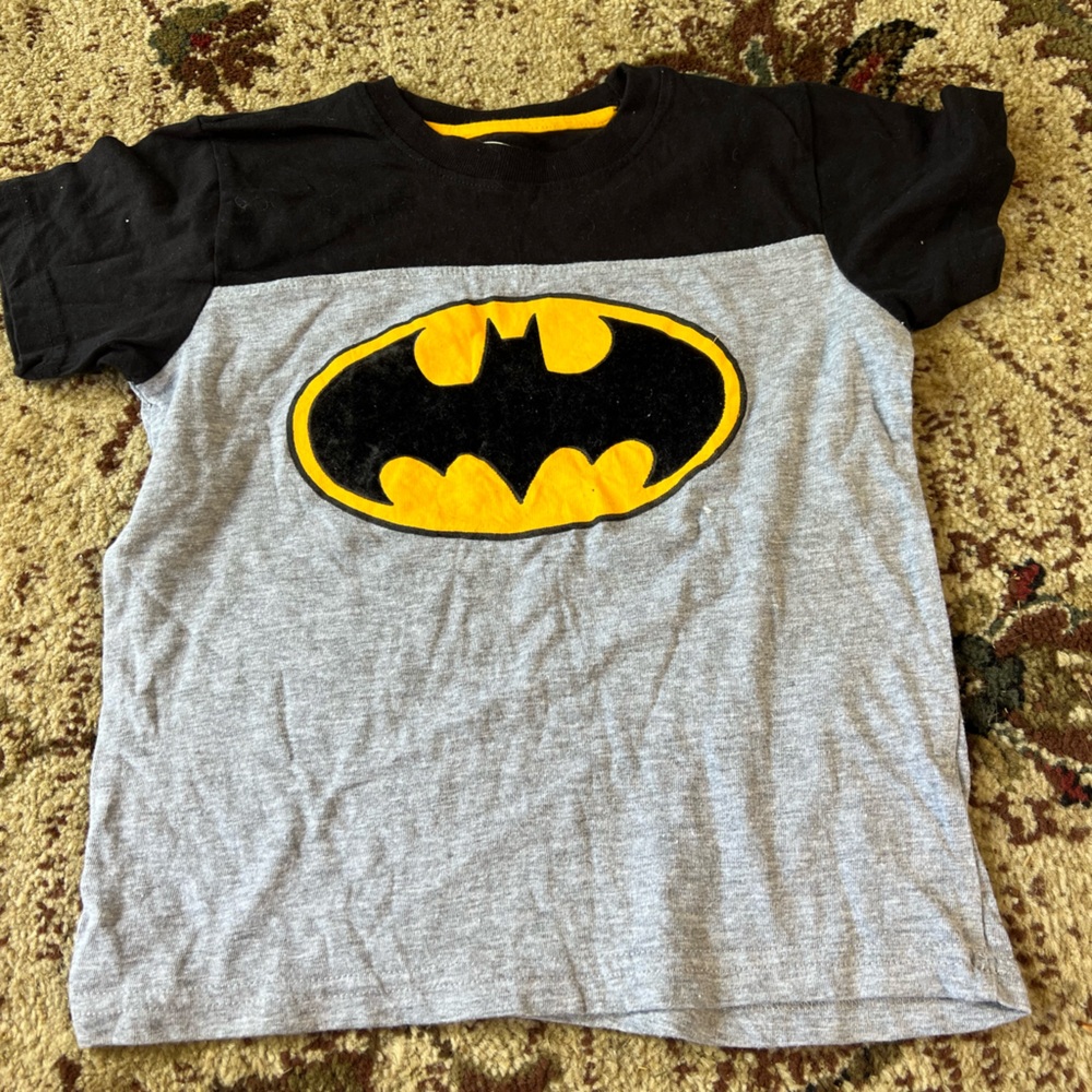 Batman Boys Cotton Short Sleeve Cotton Tee - Picture 1 of 2
